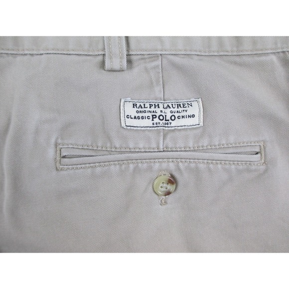 VINTAGE Polo Ralph Lauren Shorts Mens‎ 38 Brown Chino Prospect Short Golfer* - Picture 5 of 13